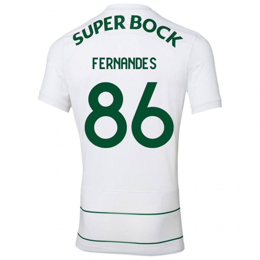 Homme Maillot Emanuel Fernandes #86 Blanc Tenues Extérieur 2023/24 T-Shirt Suisse