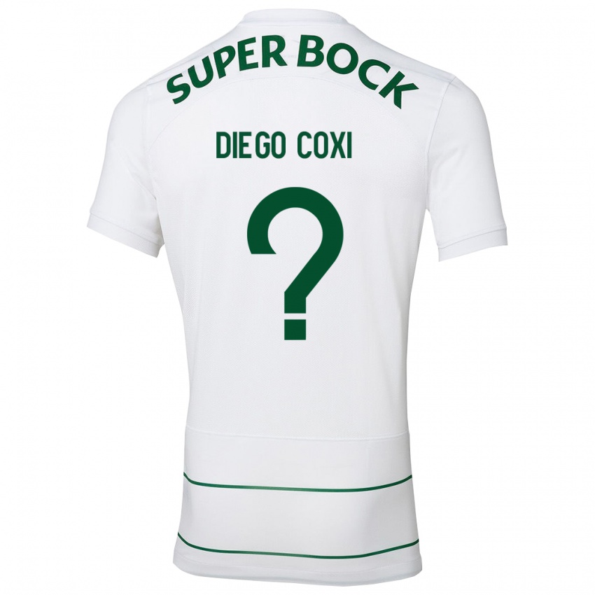 Homme Maillot Diego Coxi #0 Blanc Tenues Extérieur 2023/24 T-Shirt Suisse