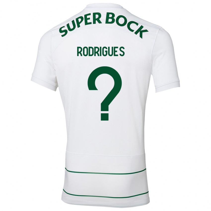 Homme Maillot João Rodrigues #0 Blanc Tenues Extérieur 2023/24 T-Shirt Suisse