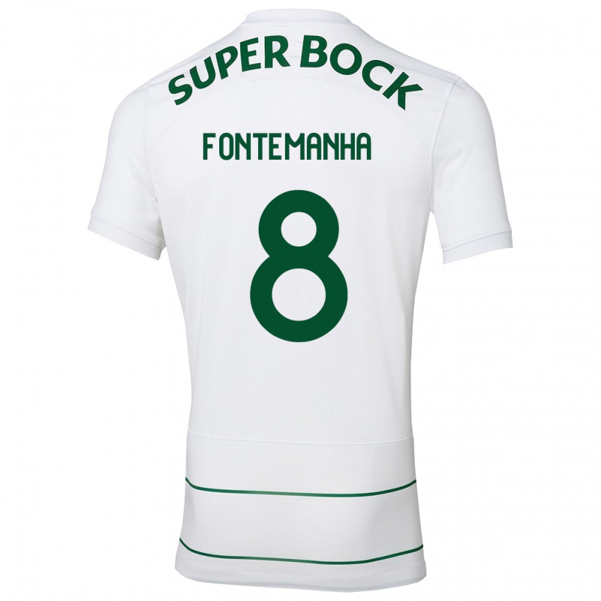 Homme Maillot Rita Fontemanha #8 Blanc Tenues Extérieur 2023/24 T-Shirt Suisse