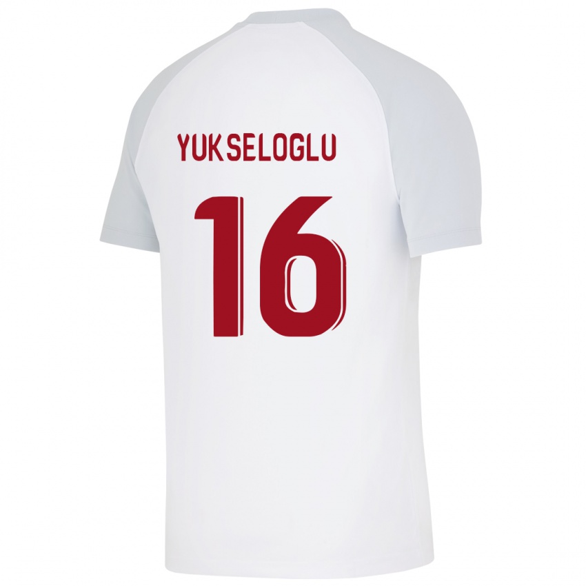 Homme Maillot Ayaz Yükseloğlu #16 Blanc Tenues Extérieur 2023/24 T-Shirt Suisse