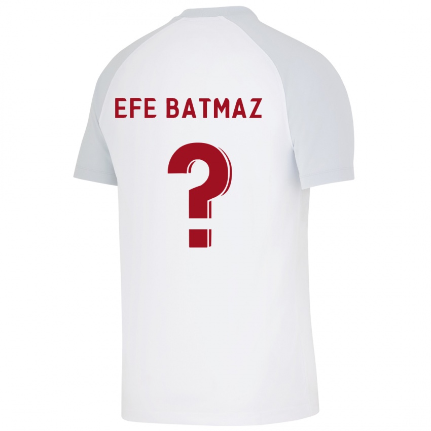 Homme Maillot Mert Efe Batmaz #0 Blanc Tenues Extérieur 2023/24 T-Shirt Suisse