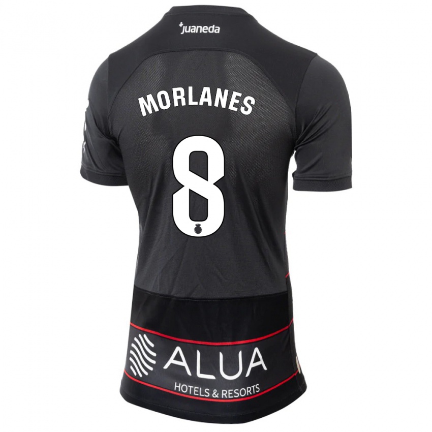 Homme Maillot Manu Morlanes #8 Noir Tenues Extérieur 2023/24 T-Shirt Suisse