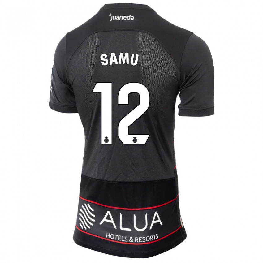 Herren Samú Costa #12 Schwarz Auswärtstrikot Trikot 2023/24 T-Shirt Schweiz