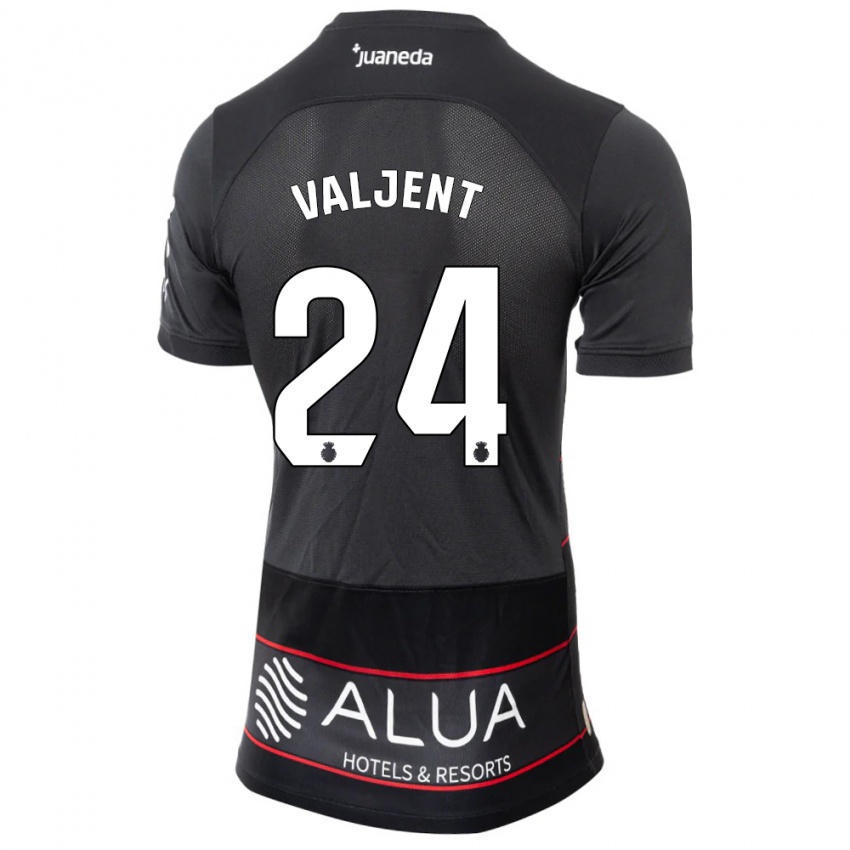 Homme Maillot Martin Valjent #24 Noir Tenues Extérieur 2023/24 T-Shirt Suisse