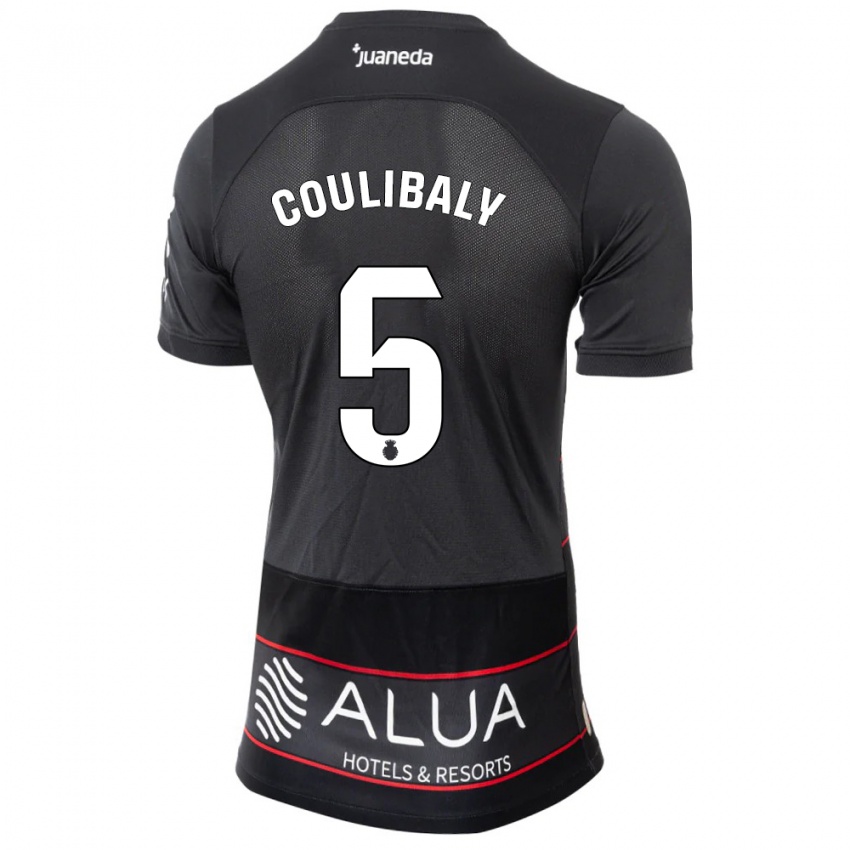 Herren Habib Anas Coulibaly #5 Schwarz Auswärtstrikot Trikot 2023/24 T-Shirt Schweiz