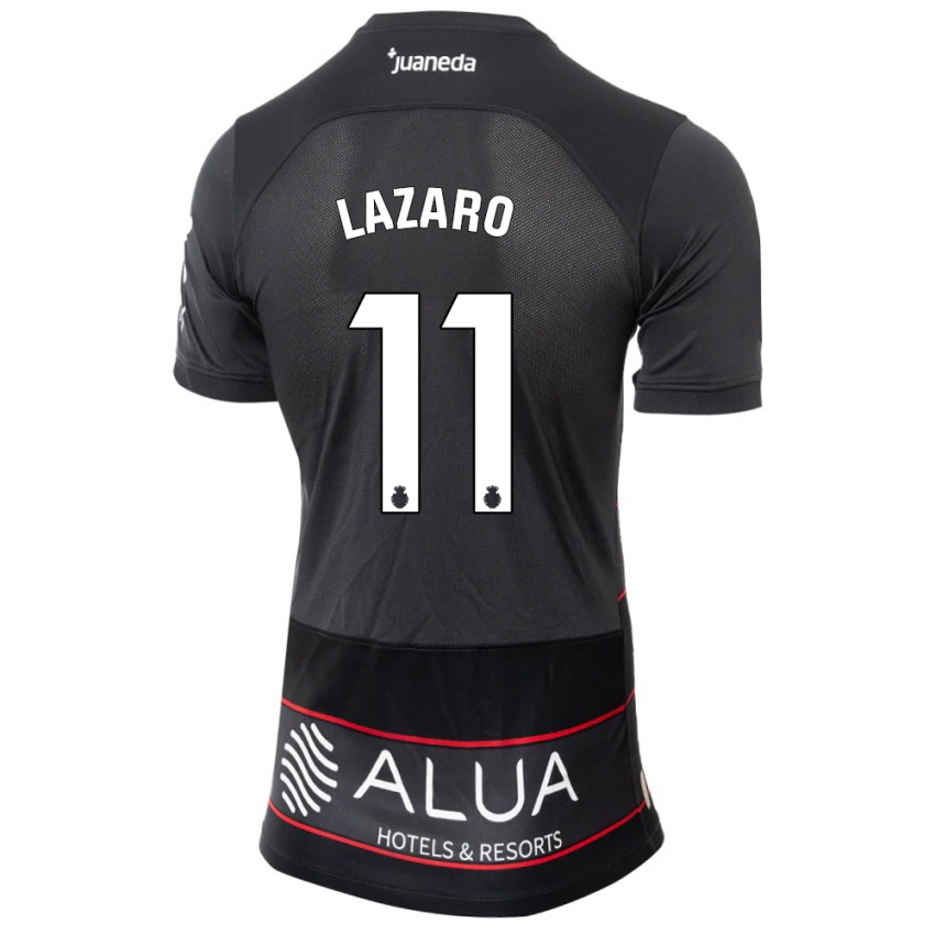 Herren Victor Lázaro #11 Schwarz Auswärtstrikot Trikot 2023/24 T-Shirt Schweiz