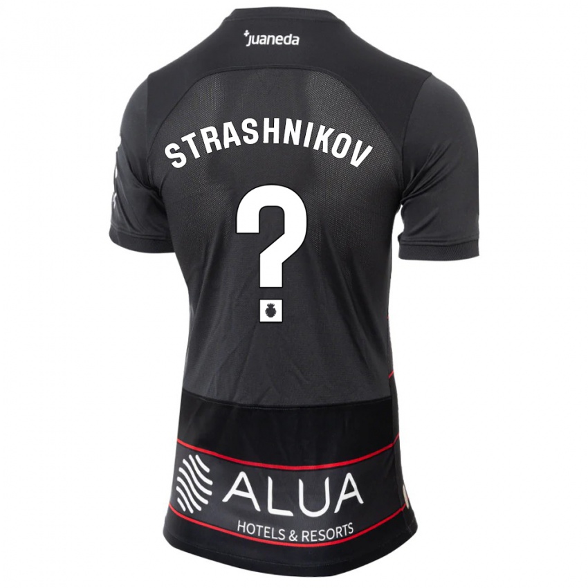 Herren Nikolay Strashnikov #0 Schwarz Auswärtstrikot Trikot 2023/24 T-Shirt Schweiz