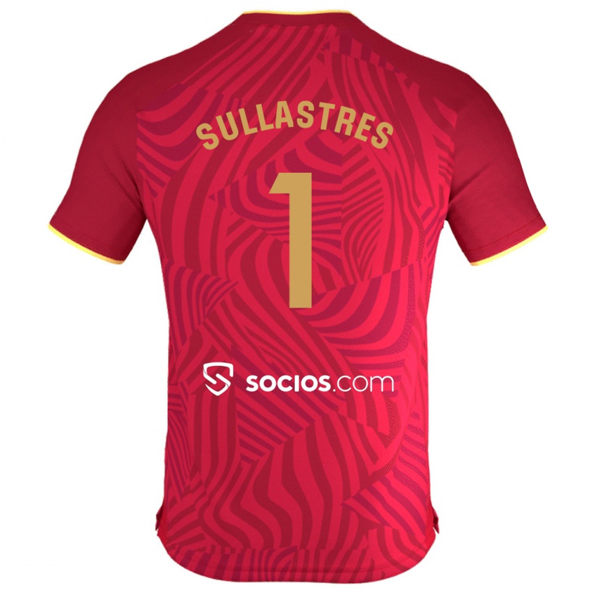 Homme Maillot Esther Sullastres Ayuso #1 Rouge Tenues Extérieur 2023/24 T-Shirt Suisse