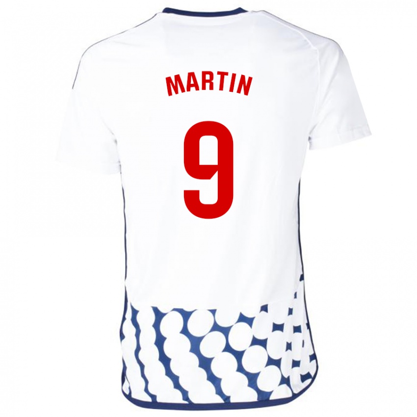 Homme Maillot Carlos Martin #9 Blanc Tenues Extérieur 2023/24 T-Shirt Suisse