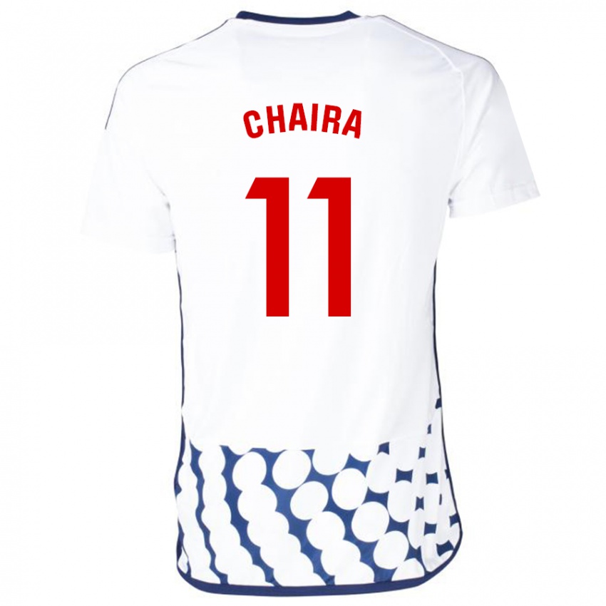 Homme Maillot Ilyas Chaira #11 Blanc Tenues Extérieur 2023/24 T-Shirt Suisse
