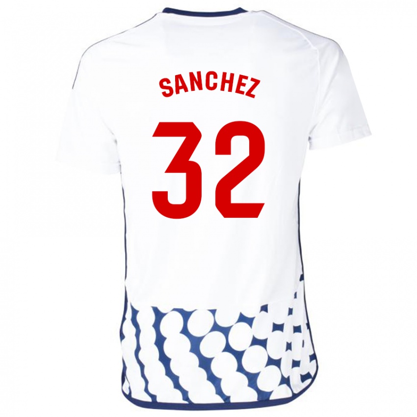 Homme Maillot Rubén Sánchez #32 Blanc Tenues Extérieur 2023/24 T-Shirt Suisse