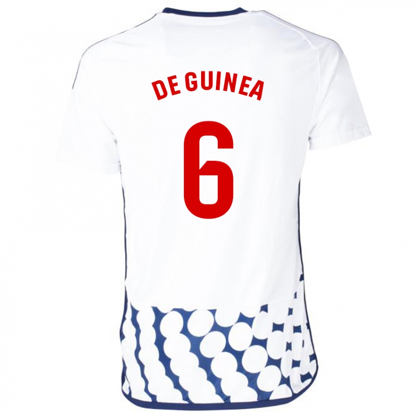 Herren Asier Ortiz De Guinea #6 Weiß Auswärtstrikot Trikot 2023/24 T-Shirt Schweiz