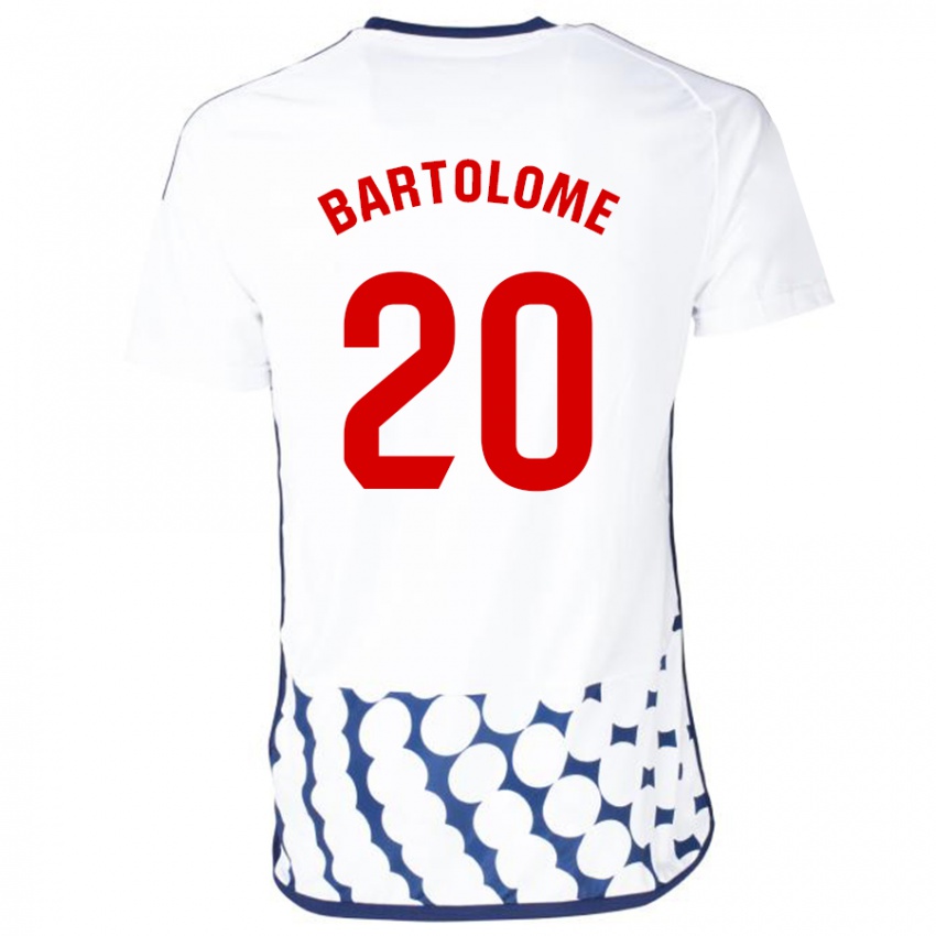 Homme Maillot Diego Bartolomé #20 Blanc Tenues Extérieur 2023/24 T-Shirt Suisse