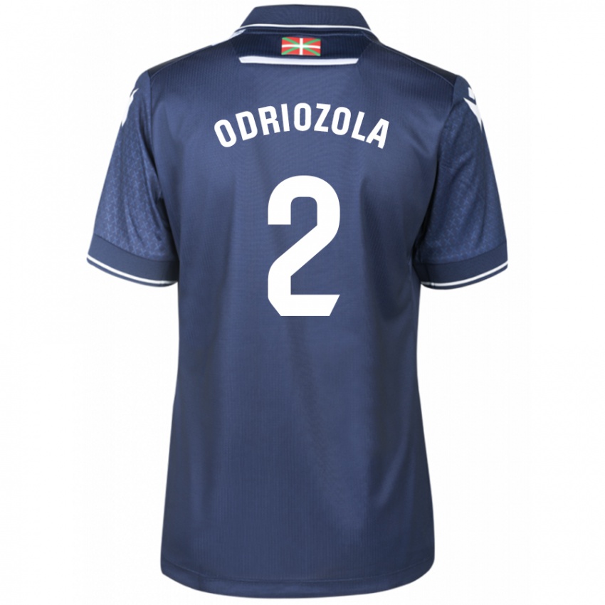 Herren Alvaro Odriozola #2 Marine Auswärtstrikot Trikot 2023/24 T-Shirt Schweiz