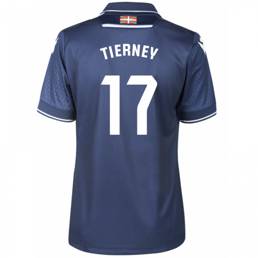 Herren Kieran Tierney #17 Marine Auswärtstrikot Trikot 2023/24 T-Shirt Schweiz