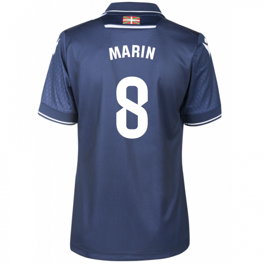 Herren Pablo Marín #8 Marine Auswärtstrikot Trikot 2023/24 T-Shirt Schweiz