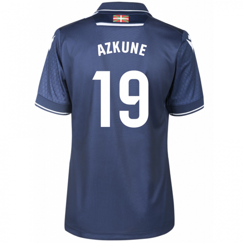 Homme Maillot Ekain Azkune #19 Marin Tenues Extérieur 2023/24 T-Shirt Suisse