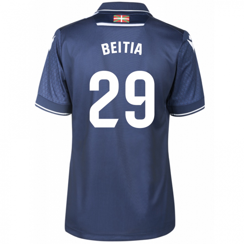 Herren Luken Beitia #29 Marine Auswärtstrikot Trikot 2023/24 T-Shirt Schweiz