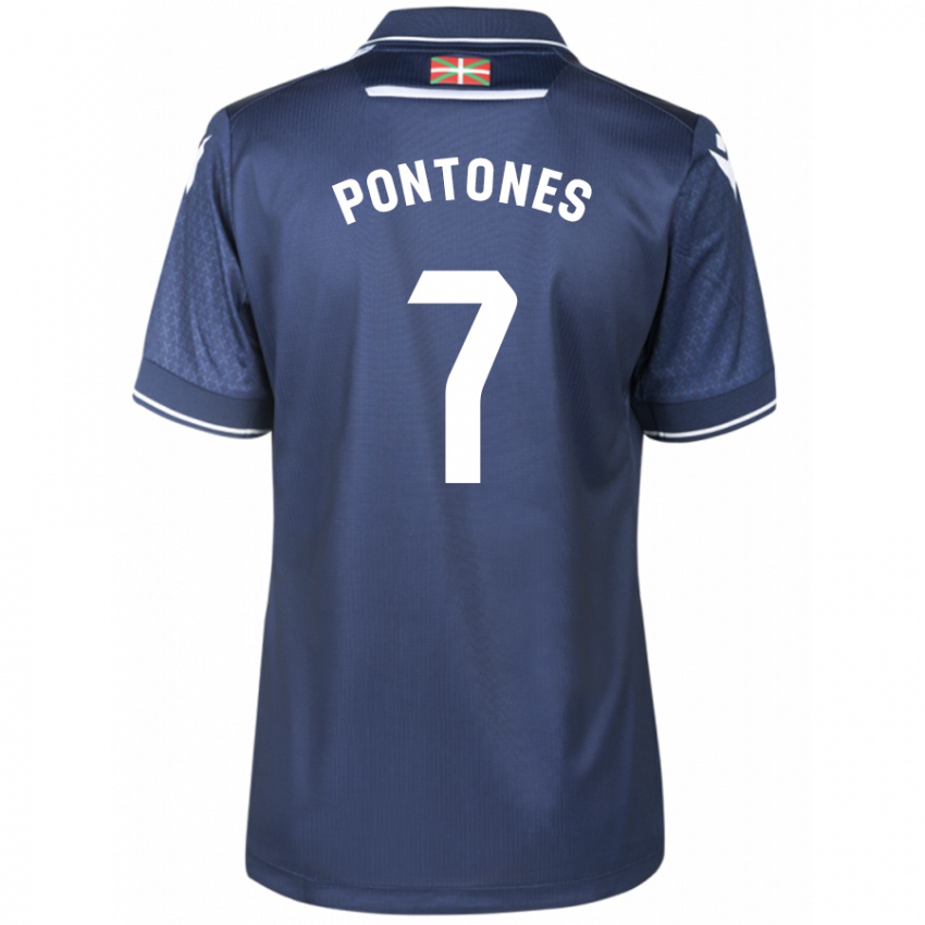 Herren Juan Carlos Pontones #7 Marine Auswärtstrikot Trikot 2023/24 T-Shirt Schweiz