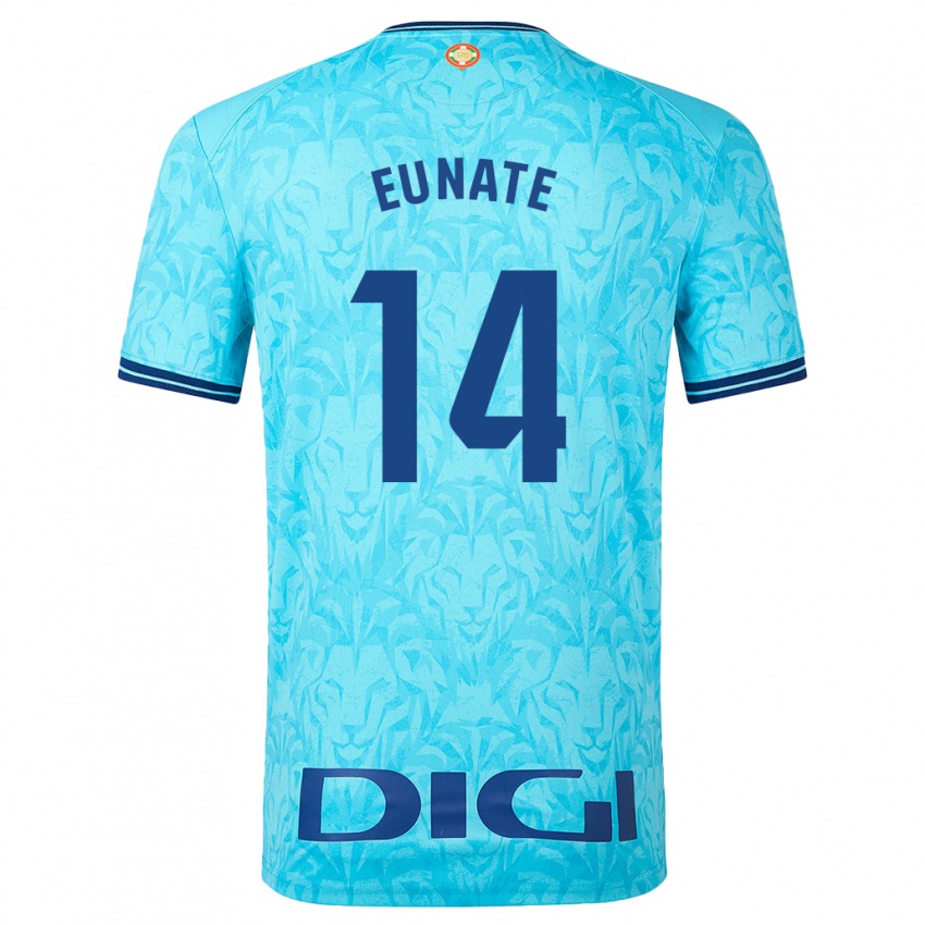 Homme Maillot Eunate Arraiza Otazu #14 Bleu Ciel Tenues Extérieur 2023/24 T-Shirt Suisse
