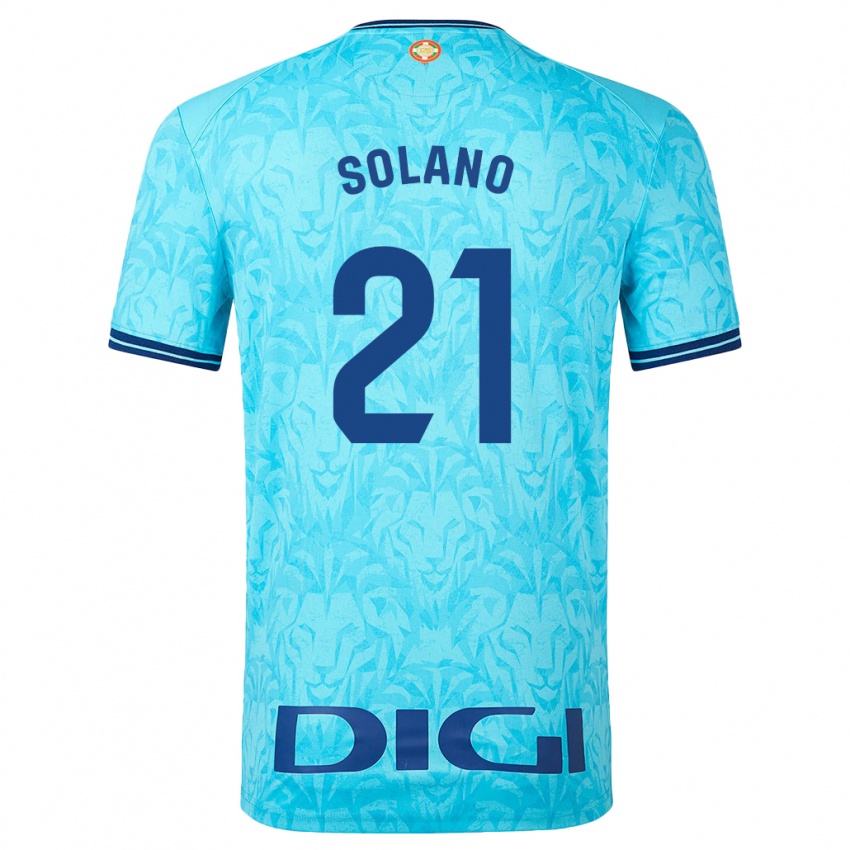 Homme Maillot Bibiane Schulze-Solano #21 Bleu Ciel Tenues Extérieur 2023/24 T-Shirt Suisse