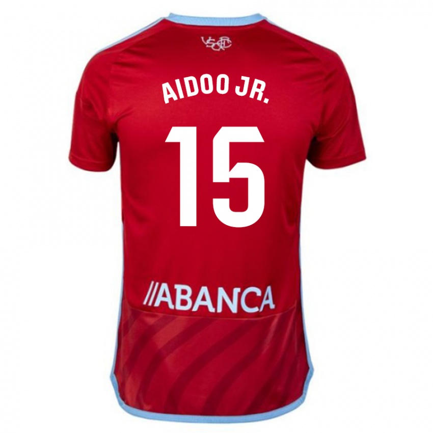 Homme Maillot Joseph Aidoo #15 Rouge Tenues Extérieur 2023/24 T-Shirt Suisse