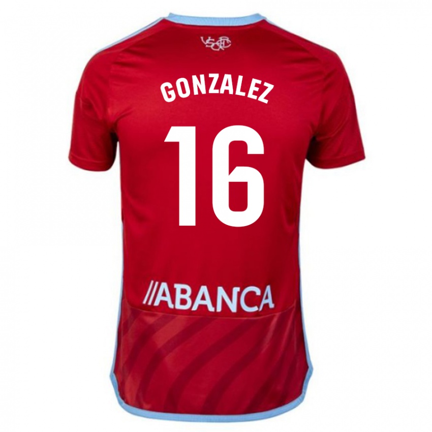 Herren Dani González #16 Rot Auswärtstrikot Trikot 2023/24 T-Shirt Schweiz