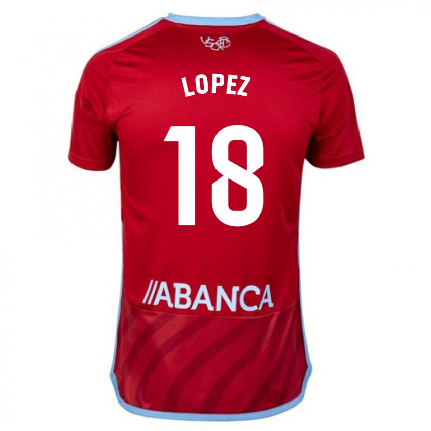 Homme Maillot Joel López #18 Rouge Tenues Extérieur 2023/24 T-Shirt Suisse