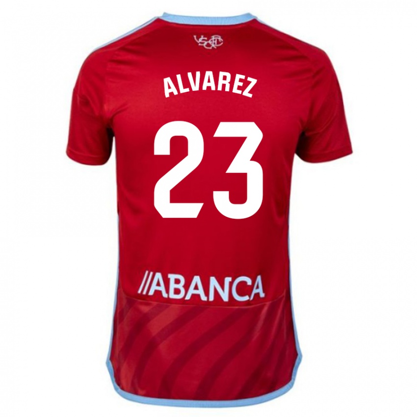 Herren Hugo Álvarez #23 Rot Auswärtstrikot Trikot 2023/24 T-Shirt Schweiz