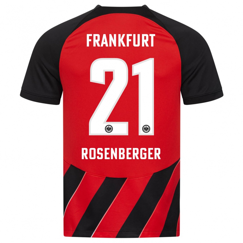 Damen Robin Rosenberger #21 Rot Schwarz Heimtrikot Trikot 2023/24 T-Shirt Schweiz