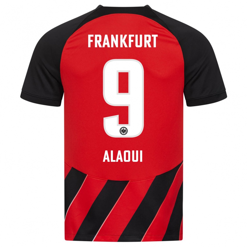 Damen Anas Alaoui #9 Rot Schwarz Heimtrikot Trikot 2023/24 T-Shirt Schweiz