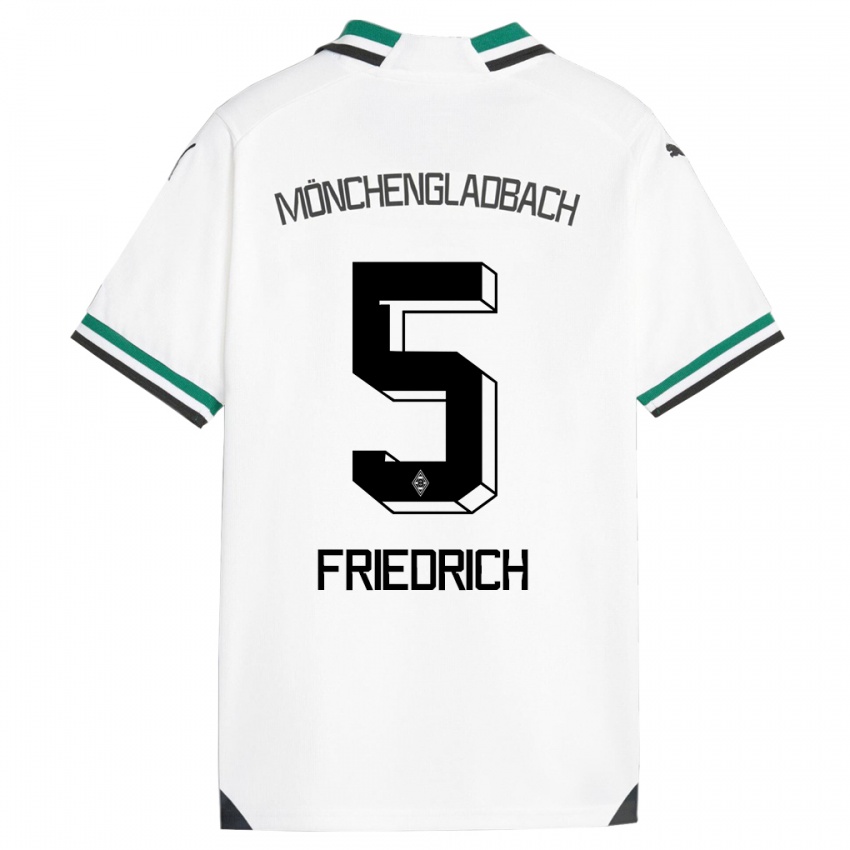 Damen Marvin Friedrich #5 Weiß Grün Heimtrikot Trikot 2023/24 T-Shirt Schweiz
