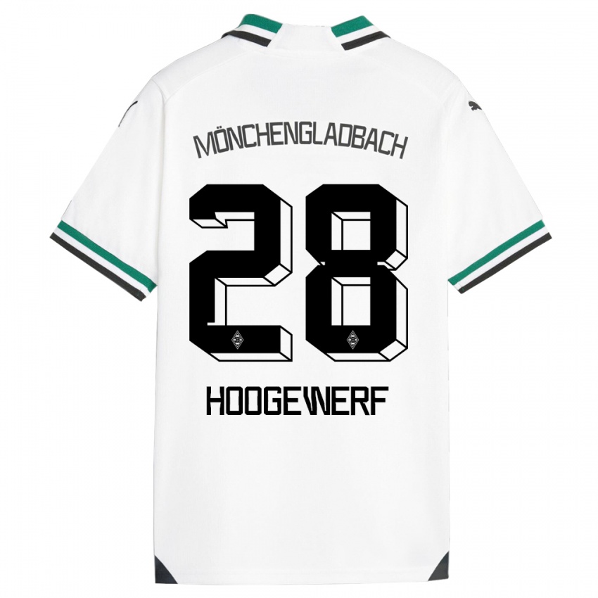 Damen Dillon Hoogewerf #28 Weiß Grün Heimtrikot Trikot 2023/24 T-Shirt Schweiz