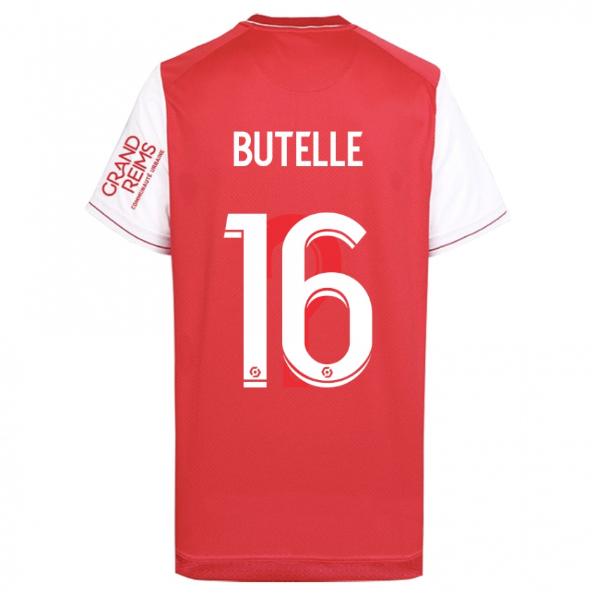 Femme Maillot Ludovic Butelle #16 Rouge Tenues Domicile 2023/24 T-Shirt Suisse