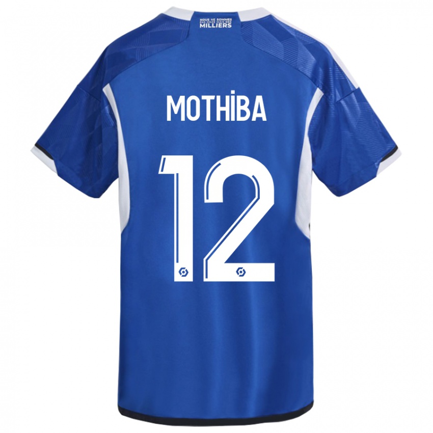 Femme Maillot Lebo Mothiba #12 Bleu Tenues Domicile 2023/24 T-Shirt Suisse