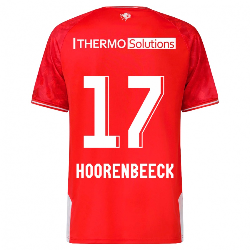 Femme Maillot Alec Van Hoorenbeeck #17 Rouge Tenues Domicile 2023/24 T-Shirt Suisse