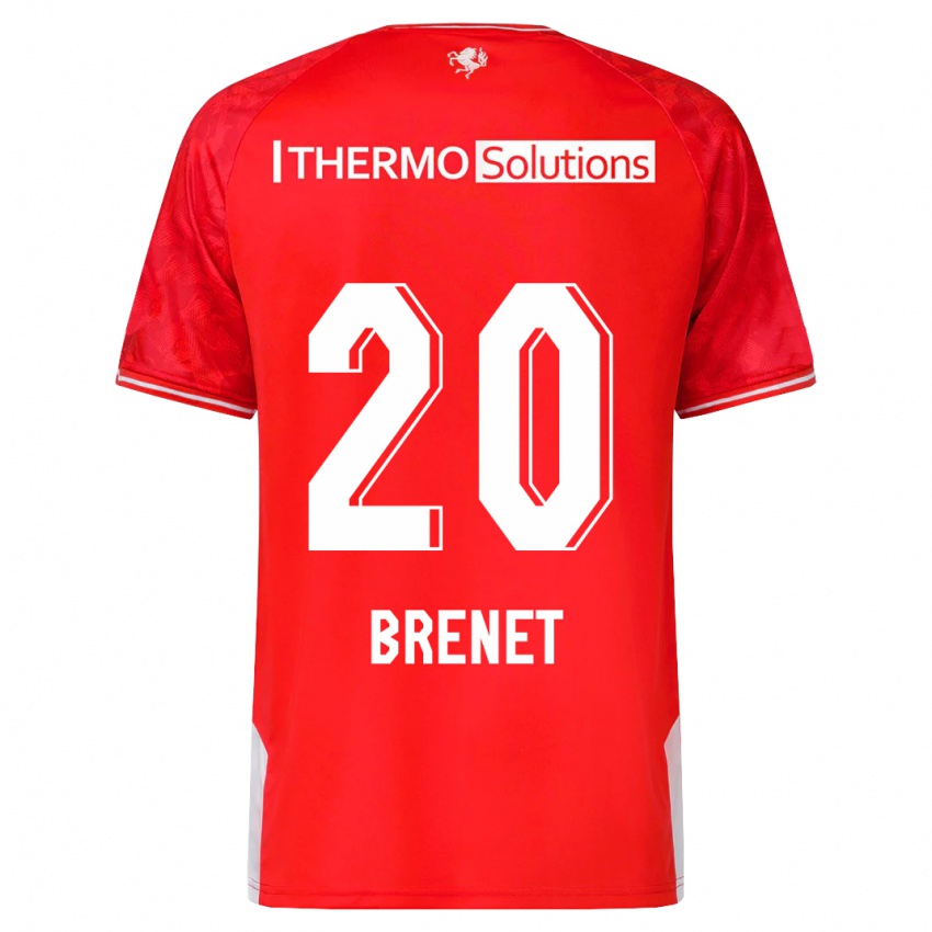Femme Maillot Joshua Brenet #20 Rouge Tenues Domicile 2023/24 T-Shirt Suisse