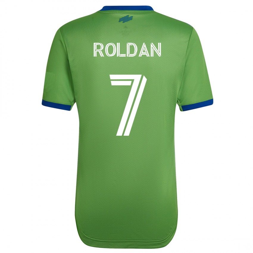 Femme Maillot Cristian Roldán #7 Vert Tenues Domicile 2023/24 T-Shirt Suisse