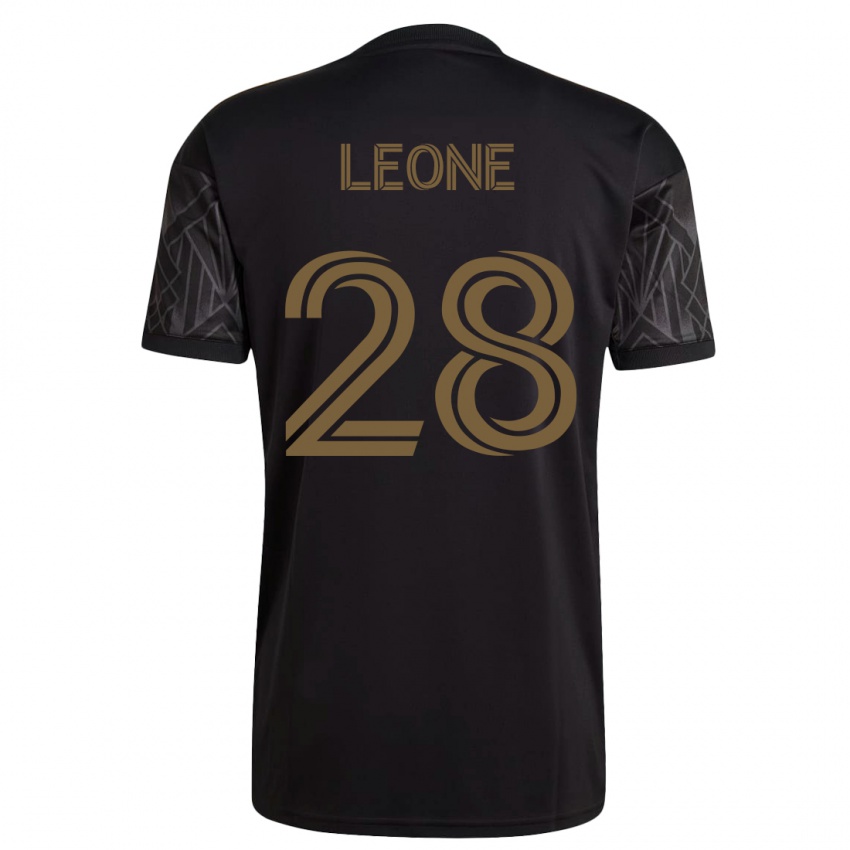 Femme Maillot Tony Leone #28 Noir Tenues Domicile 2023/24 T-Shirt Suisse