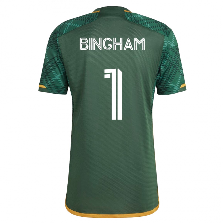 Damen David Bingham #1 Grün Heimtrikot Trikot 2023/24 T-Shirt Schweiz