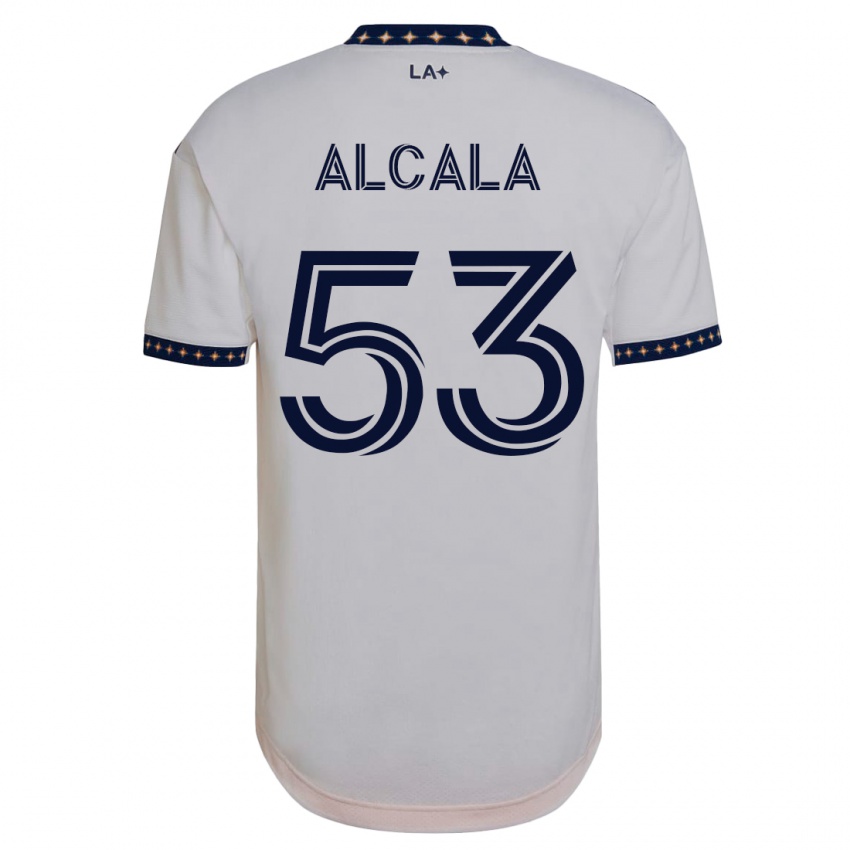 Femme Maillot Álex Alcalá #53 Blanc Tenues Domicile 2023/24 T-Shirt Suisse