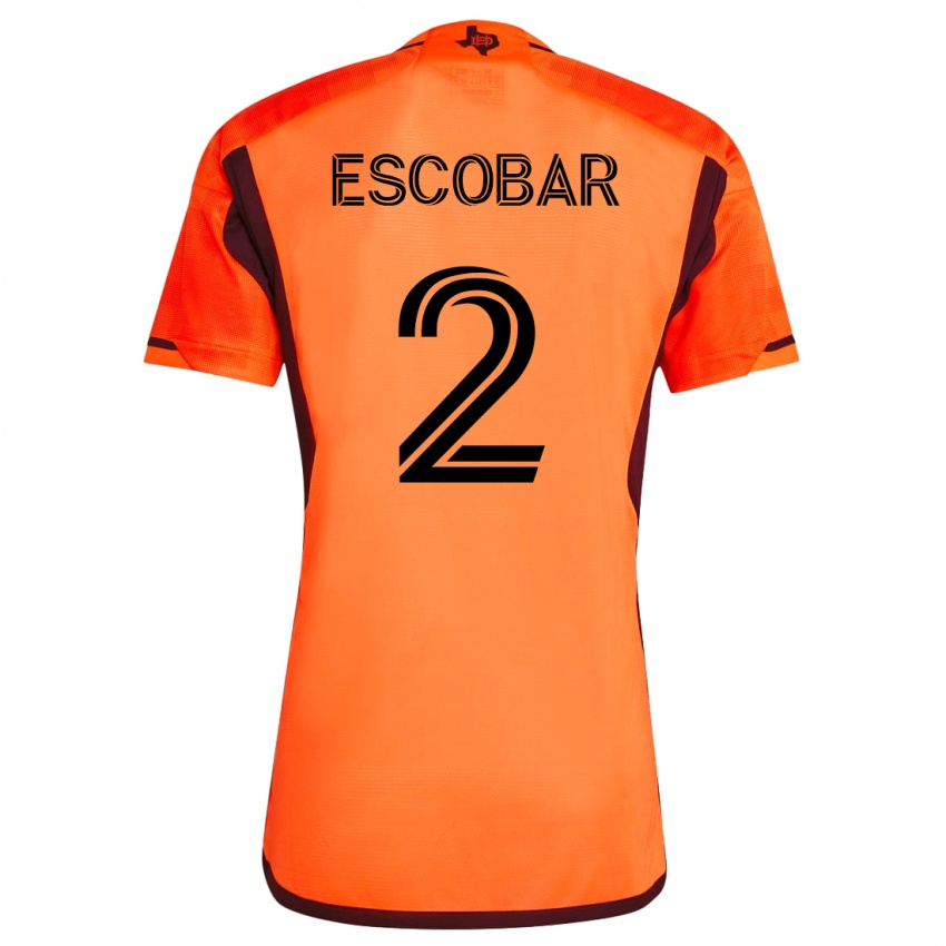 Femme Maillot Franco Escobar #2 Orange Tenues Domicile 2023/24 T-Shirt Suisse