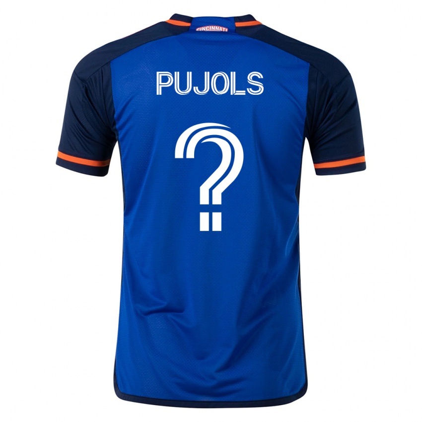 Femme Maillot Pablo Pujols #0 Bleu Tenues Domicile 2023/24 T-Shirt Suisse