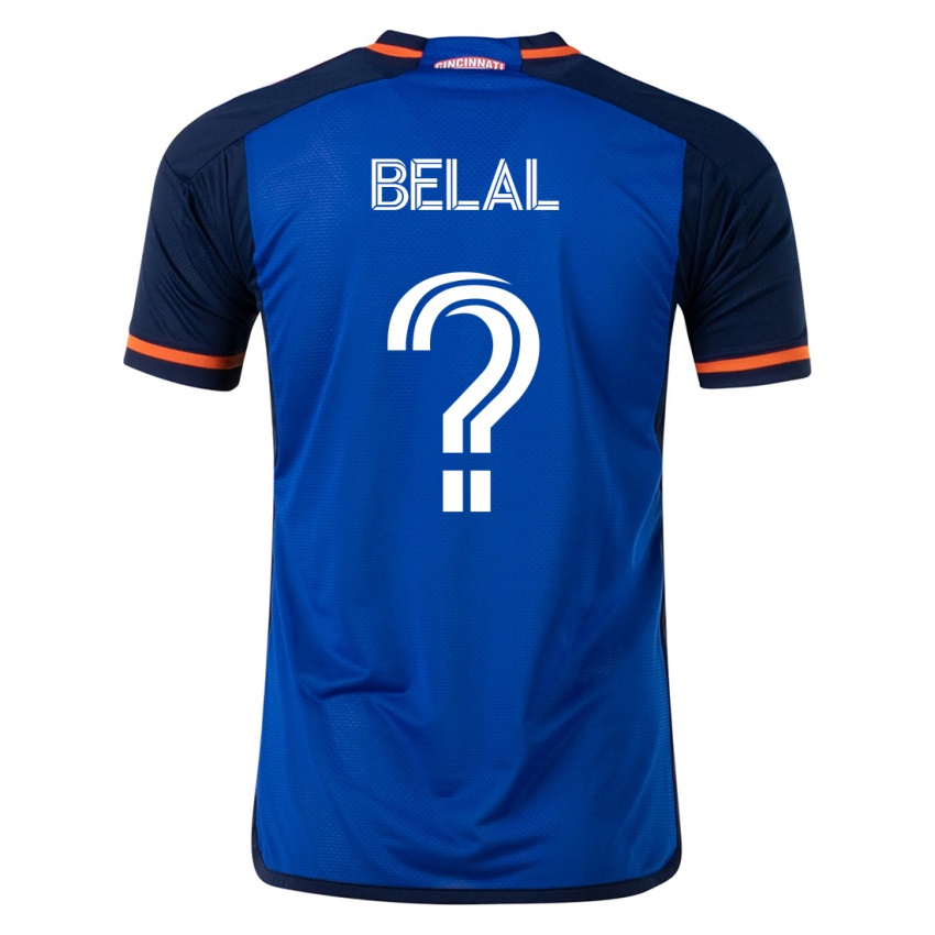 Femme Maillot Ryan Belal #0 Bleu Tenues Domicile 2023/24 T-Shirt Suisse