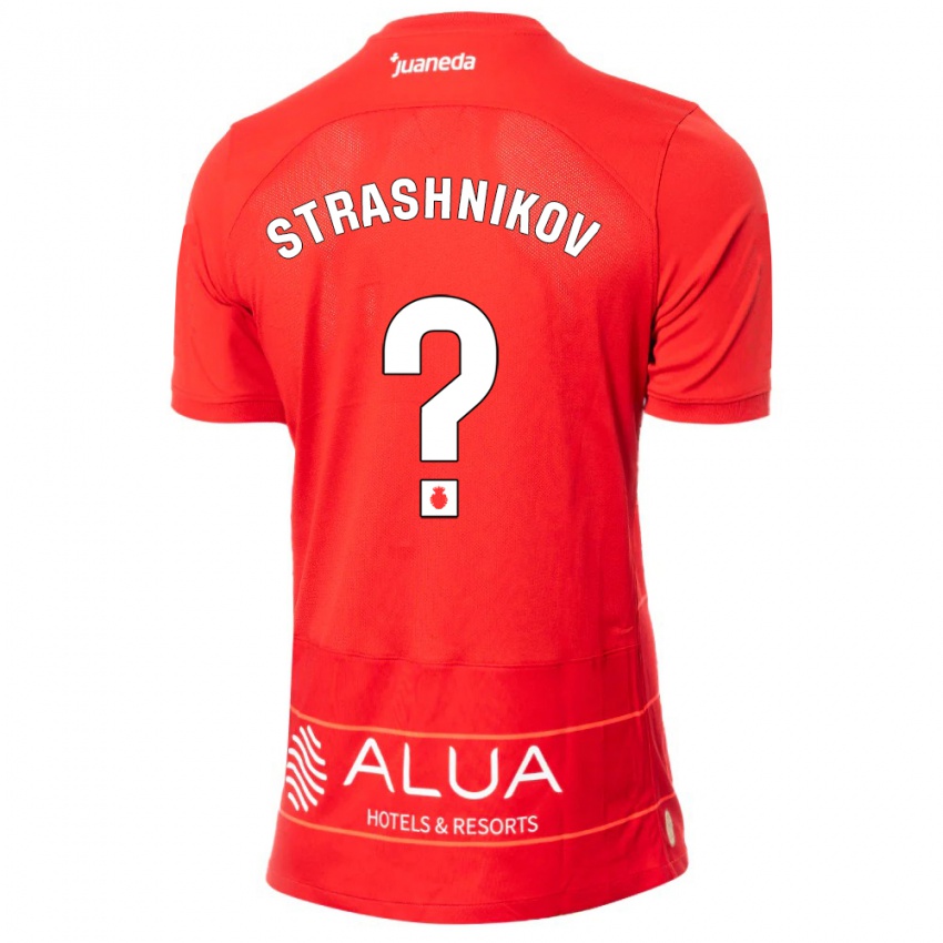 Damen Nikolay Strashnikov #0 Rot Heimtrikot Trikot 2023/24 T-Shirt Schweiz