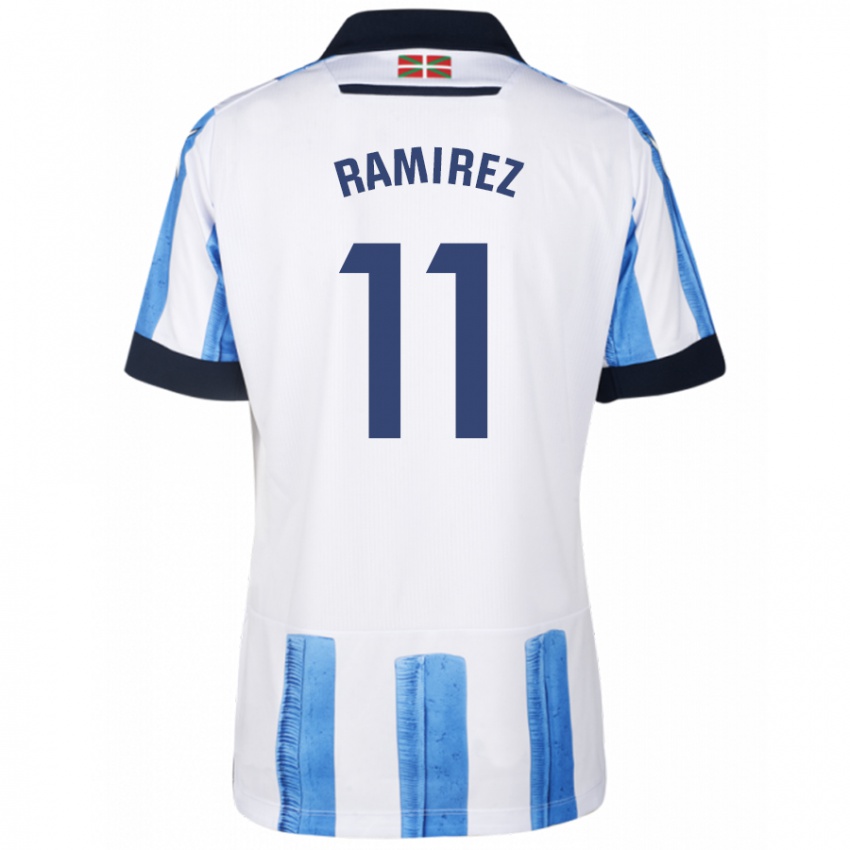 Damen Darío Ramirez #11 Blau Weiss Heimtrikot Trikot 2023/24 T-Shirt Schweiz