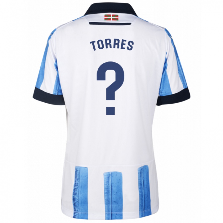 Damen Domenic Torres #0 Blau Weiss Heimtrikot Trikot 2023/24 T-Shirt Schweiz