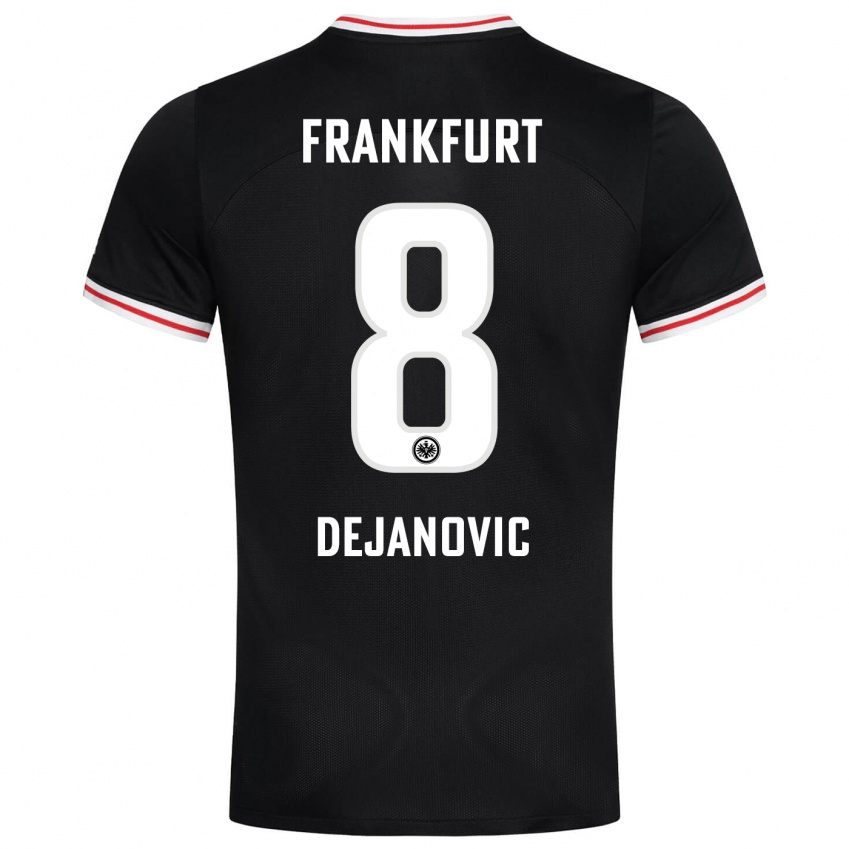 Damen Daniel Dejanovic #8 Schwarz Auswärtstrikot Trikot 2023/24 T-Shirt Schweiz