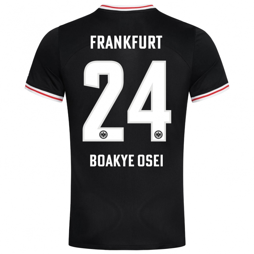 Damen Derek Boakye-Osei #24 Schwarz Auswärtstrikot Trikot 2023/24 T-Shirt Schweiz